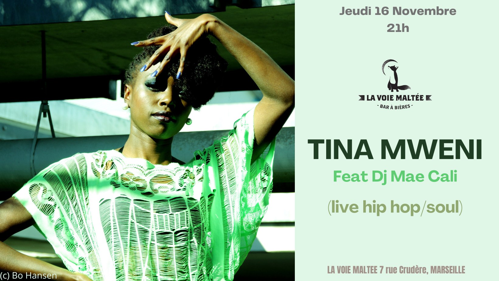 Tina Mweni & DJ Cali La Voie Maltée 2023